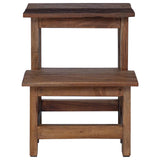 Stool Natural 37 x 37 x 46 cm Mahogany Wood 42012398