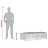 20-Panel Pet Cage with Door Black 35x35 cm Steel 3114058
