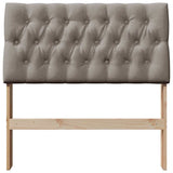 Upholstered Headboard Taupe 90 cm Solid Pine Wood 879362