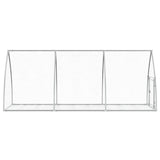 Rabbit Hutch Silver 105x300x120 cm Galvanised Steel 3281528