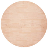 Round Table Top 80x1.5 cm Solid Wood Oak 342898