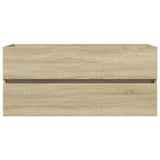 2 Piece Bathroom Furniture Set Ceramic and Engineered Wood 3307661