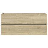 ZNTS 2 Piece Bathroom Furniture Set Ceramic and Engineered Wood 3307661