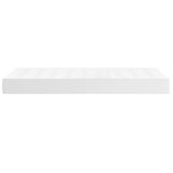 Pocket Spring Bed Mattress White 100x190x20cm Twin Faux Leather 347858