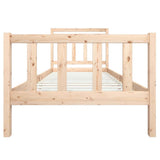 3100709 Bed Frame without Mattress Solid Wood 100x200 cm