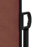 Retractable Side Awning Brown 100x500 cm 4004389