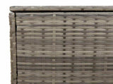 Outdoor Cushion Box Grey 100x55x55.5 cm Poly Rattan 4104143