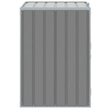 Wheelie Bin Storage for Single Bin Grey 72x81x115 cm Steel 4006172