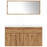 3 Piece Bathroom Furniture Set Artisan Oak Engineered Wood 3328588