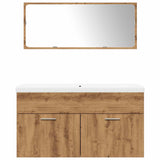 ZNTS 3 Piece Bathroom Furniture Set Artisan Oak Engineered Wood 3328588