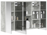 Bathroom Mirror Cabinet Concrete Grey 63.5 x 15.5 x 60.5 cm 889250