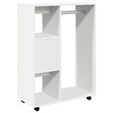 808513 Wardrobe White 80x40x110 cm Engineered Wood