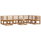 Outdoor Sofa Set 9 pcs Natural Solid Acacia Wood 3366832