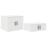 Storage Bed Frame White 244 x 127 x 53.5 cm Engineered wood 3335557