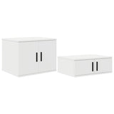Storage Bed Frame with Storage White 90 cm Engineered Wood 3335565