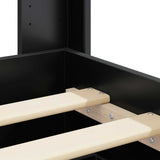 Bed Frame with Storage and Headboard Black 75 x 190 cm 3414166