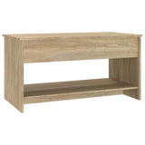 809650 Coffee Table Sonoma Oak 102x50x52,5 cm Engineered Wood