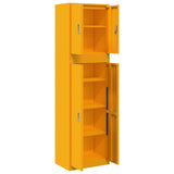 Storage Cabinet 2 pcs Mustard Yellow 60 x 40 x 210 cm Steel 3438762