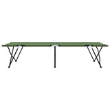 Folding Camping Bed Green 206 x 76 x 74 cm Oxford and Steel 42003166