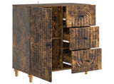 Sideboard Smoked Oak 66 x 34.5 x 90 cm Engineered Wood 894170