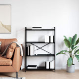 Bookshelf Black Oak 80 x 30 x 120 cm Engineered Wood 868419