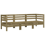 Garden Sofa Natural Wood Vacuum pressure impregnated pinewood 838032