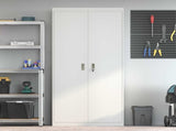 Storage Cabinet White 90 x 40 x 200 cm Steel 3406177