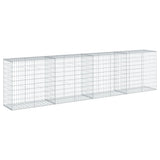 Gabion Basket with Cover 400x50x100 cm Galvanised Iron 3295145
