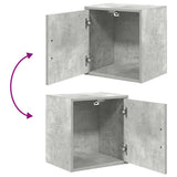 Garage Cabinets 2 pcs Concrete Grey Engineered Wood 3328326