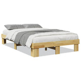Bed Frame without Mattress 120x190 cm Small Double Solid Wood Oak 851958