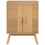 Bathroom Furniture Set with Door 4 pcs Brown 114 x 43 x 73.5 cm 3334190