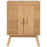 Bathroom Furniture Set with Door 4 pcs Brown 114 x 43 x 73.5 cm 3334190