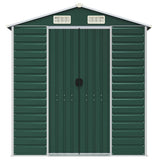 Garden Shed Green Galvanised Steel Large Garden Shed 3188238