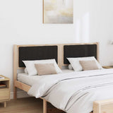Upholstered Headboard Brown 160 cm Solid Pine Wood 879056