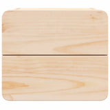 Bedside Table with Drawer Brown 39 x 34 x 33 cm Solid pinewood 873505