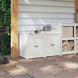 Kitchen Cabinet MEPPEL White 106 x 55 x 64 cm Solid Pine wood 868182
