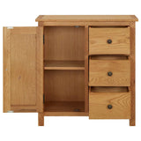 Cupboard 70x35x75 cm Solid Oak Wood 289188