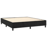 Box Spring Bed Frame Black Super King Velvet 3121228