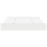 Storage Bed Frame White 180 x 200 cm Engineered Wood 3335269