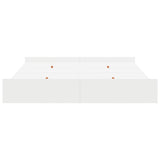Storage Bed Frame White 200 x 200 cm Engineered wood 3335261