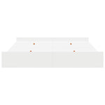 Storage Bed Frame White 180 x 200 cm Engineered wood 3335269