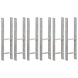 Fence Anchors 6 pcs Silver 14x6x60 cm Galvanised Steel 145309