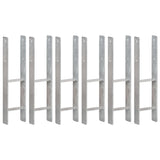 Fence Anchors 6 pcs Silver 14x6x60 cm Galvanised Steel 145309