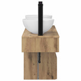 Bathroom Furniture Set 3 pcs Artisan Oak Engineered Wood 3405586