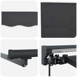 Manual Retractable Awning Anthracite 3.5 x 2 m 3420404