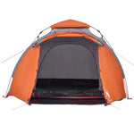 Camping Tent Dome 3-Person Grey and Orange Quick Release 4004228