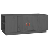 Coffee Table Grey 100x50x41 cm Solid Wood Pine 818257