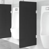 Wall-mounted Urinal Privacy Screen Black 90x40 cm Tempered Glass 154402