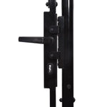 ZNTS Garden Gate Steel 1.75x4 m Black 144363