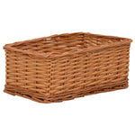4 Piece Nesting Basket Set Brown Willow 286980